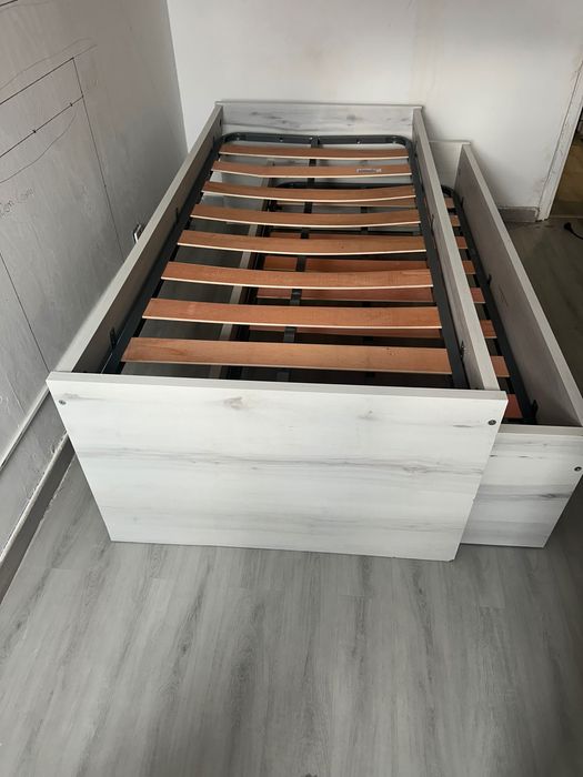 Cama Compacta 90x190 estilo Conforama Mood – com 2 gavetões