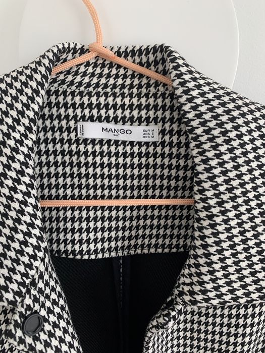 Casaco casual pied  poule Mango