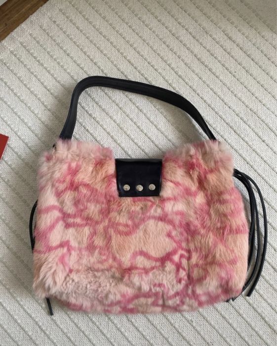 Bolsa Tous de pelo e couro genuíno vintage