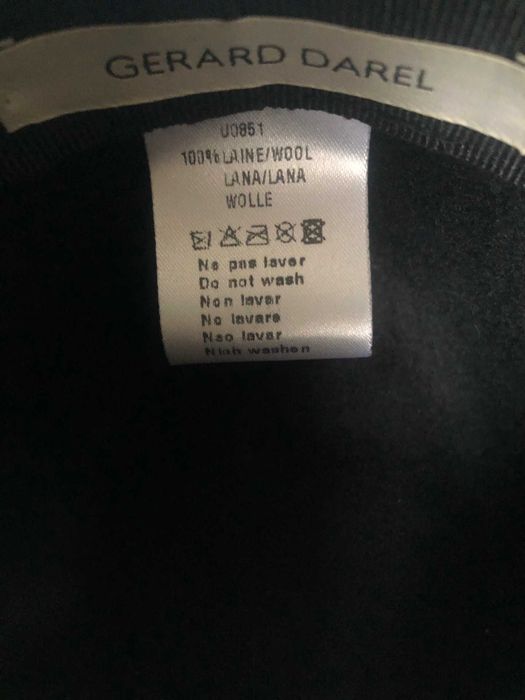 Chapéu preto Gerard Darel (panama) 100% lã