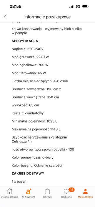 Prawie nowe jacuzzi