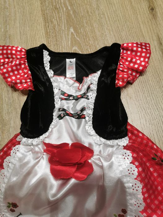 Strój przebranie kostium czerwony kapturek