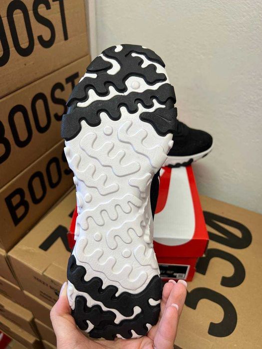 Кроссовки Nike React black white / Найк реакт черные 42 43 44