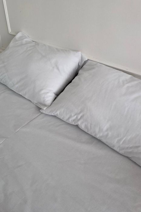 Біла постільна білизна бязь Premium