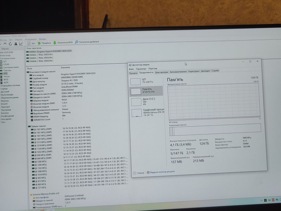 Hyperx ddr4 32gb ( 4 шт. )