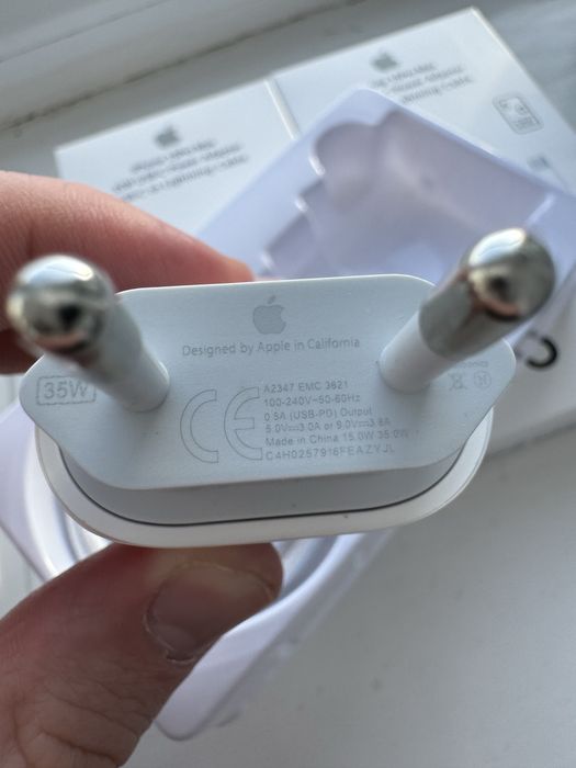 Оригинал комплект Быстрой зарядки iPhone 15 16 35w Apple USB C type c