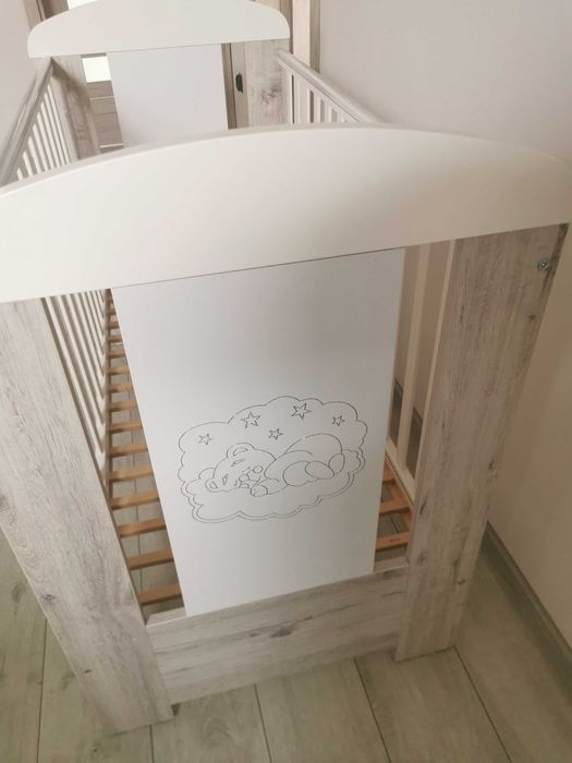 Łóżeczko dziecięce 120x60 drewniane drewex łóżko noworodka niemowlaka