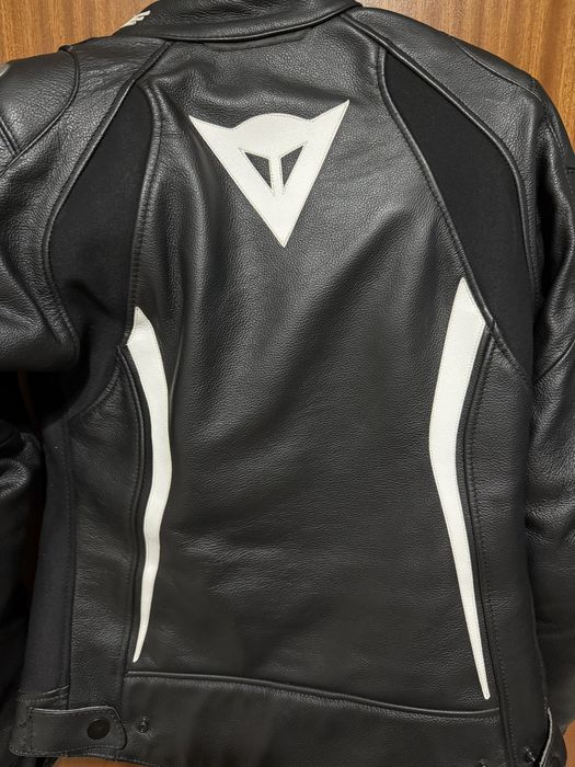 Blusão Moto Senhora Dainese cabedal preto, S (40)