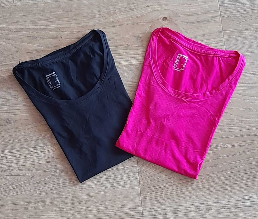 NOVAS 2 T-shirts Mulher Preto + Rosa Tamanho M