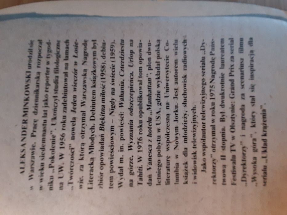 " Układ krążenia " Aleksandra Minkowskiego