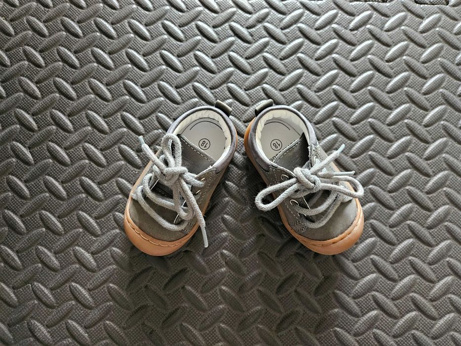 Botas em pele para bebé, tamanho 18, Vertbaudet