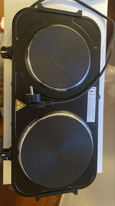 Placa eletrica dupla Ambiano - 2500 W - Como nova