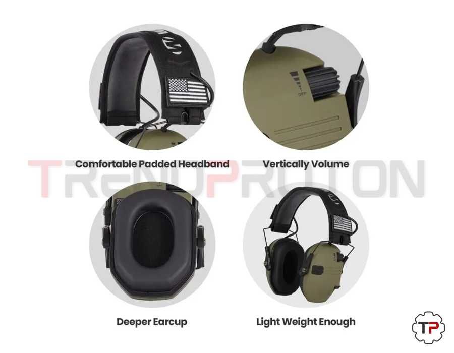 Auscultadores Táticos Walkers / Proteção contra Ruído C/S Bluetooth