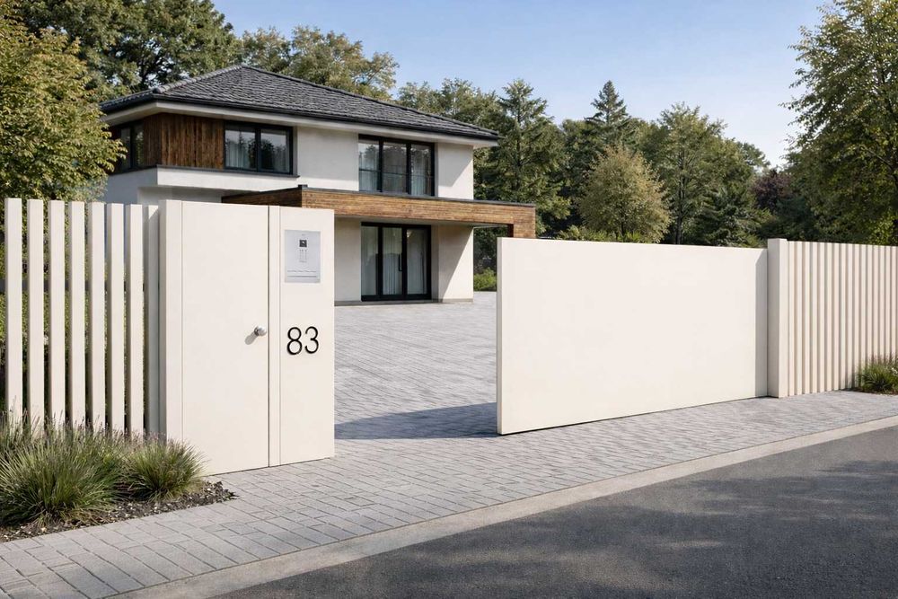 Słupek Multimedialny Ogrodzeniowy MultiBox Stalowy RAL 7016