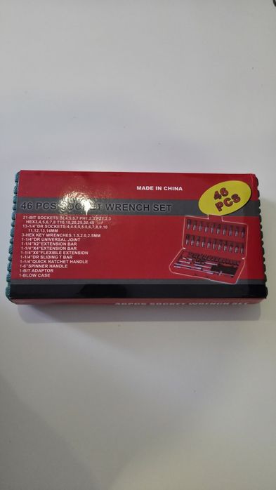 Conjunto de Ferramentas 46 Peças – Novo, Nunca Utilizado