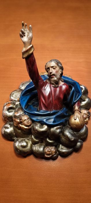 Magnífica escultura Barroca de Deus "Pai Eterno" -  Itália - Séc XVIII