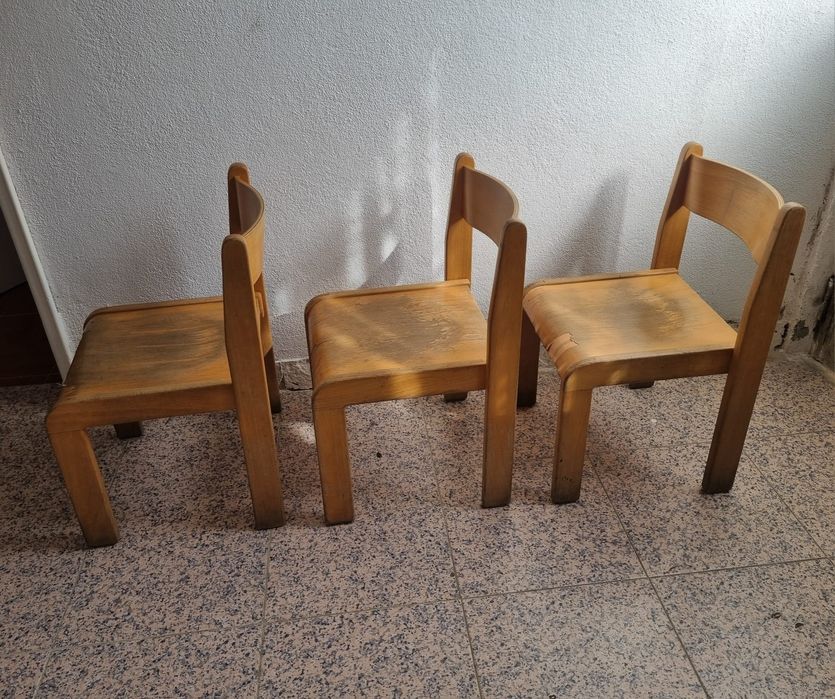 Bancos pequenos para Crianças em Madeira cada