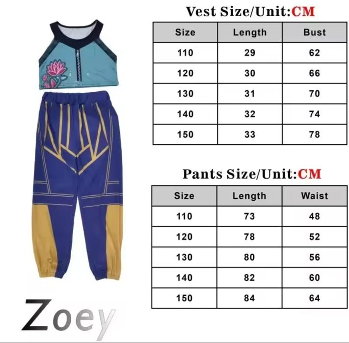 Fato Zoey Guerreiras do K POP