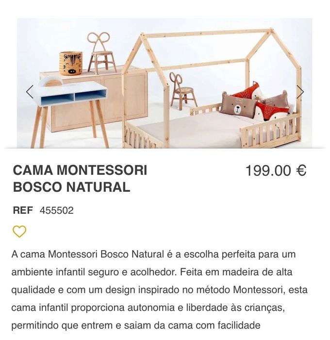 Cama montessori 90x200