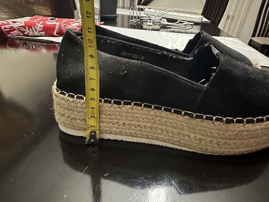 Espadryle buty czarne damskie rozmiar 39