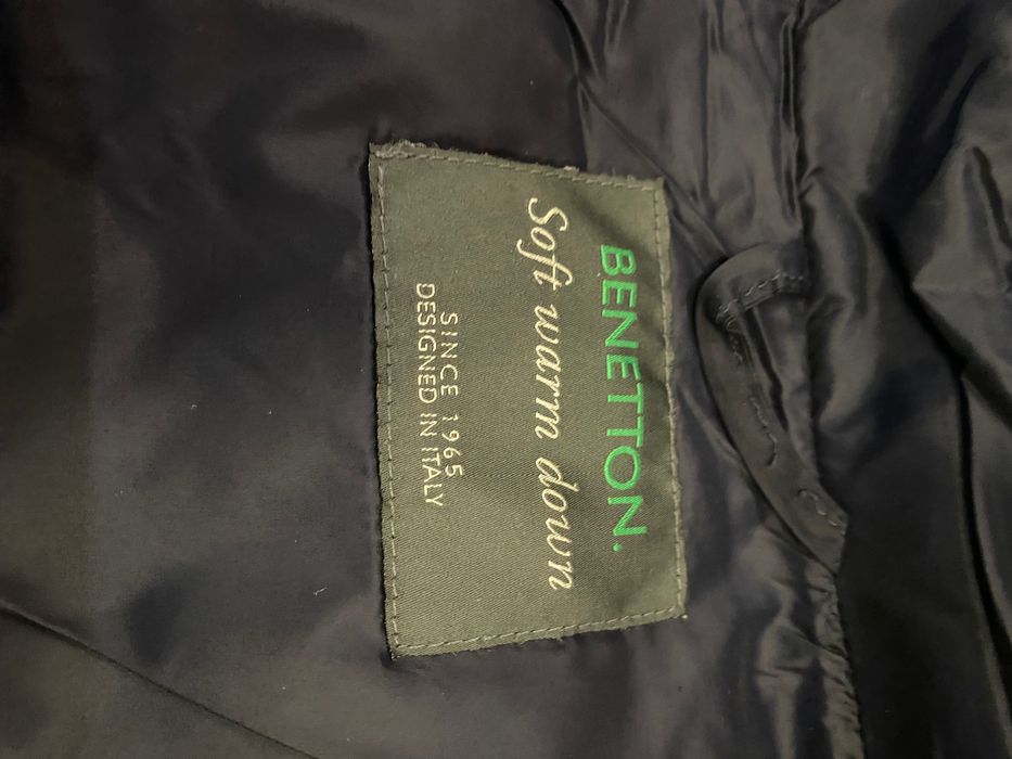 Куртка пуховик Benetton натуральний