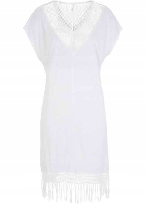 B.P.C sukienka plażowa z koronką i frędzlami r.48