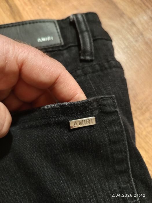 Amiri oryginalne slim stretch jeans męskie w stanie idealnym