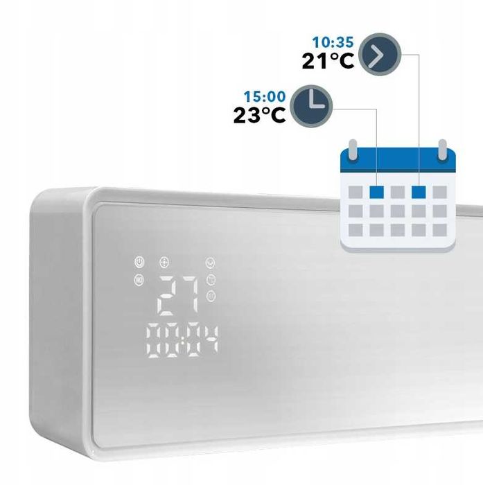 Kurtyna Powietrzna Grzejnik Elektryczny Nagrzewnica Promiennik Wi-Fi