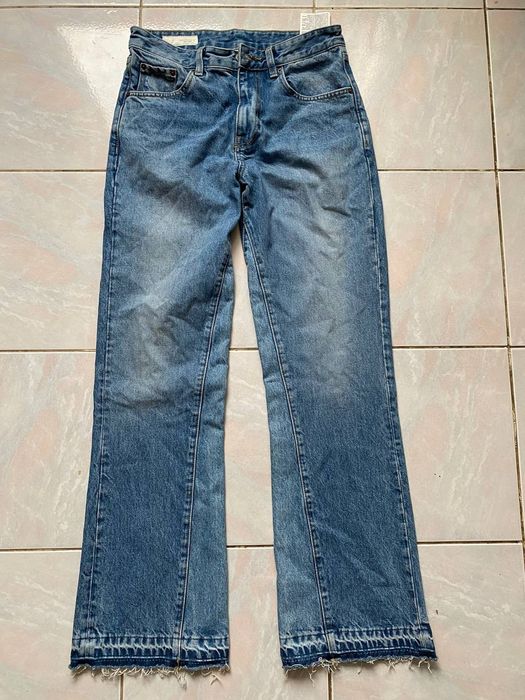 zara blue flare jeans