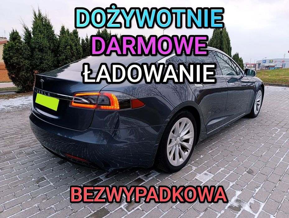 Tesla Model S Darmowe Ładowanie FREE SUPERCHARGER SC01 Bezwypadkowa