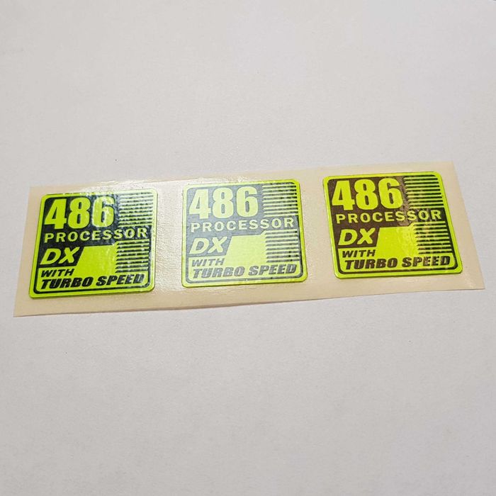 486 DX processor Наклейки на компьютер PC sticker