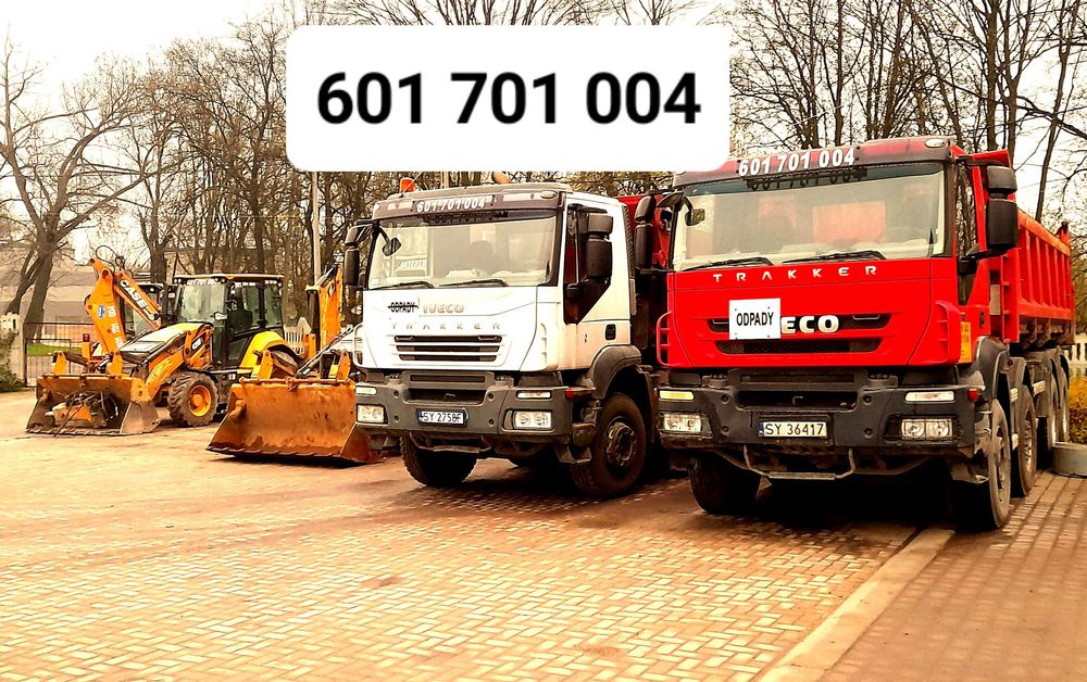 Wywóz gruzu , ziemi, wyburzenia, piasek, transport