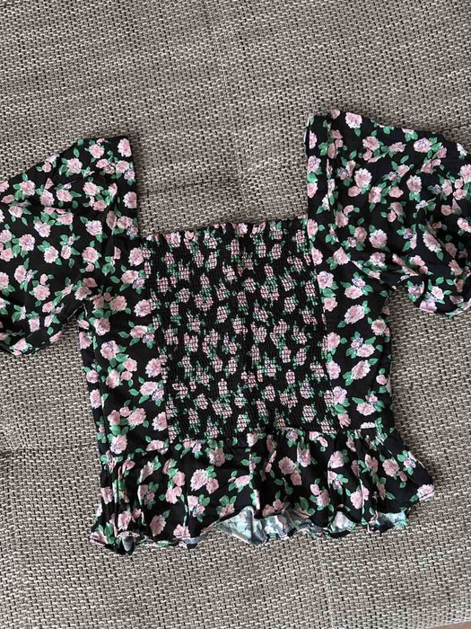 Топ блуза Zara Xs, 100% вискоза