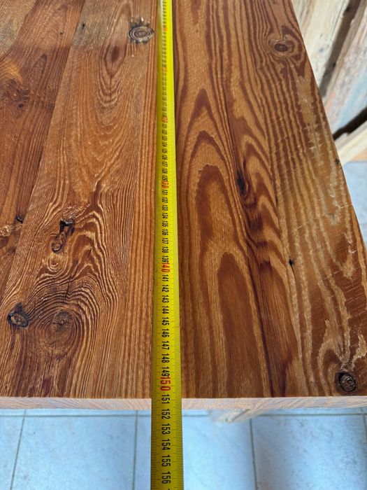 Stół prawdziwe stare drewno ręczna robota unikatowy klimat 150 x 90 cm