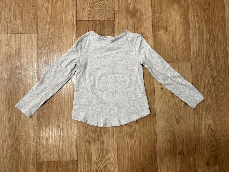 Лонгслив, кофта H&M Зайчик паетки 4-6Y 110-116 см.