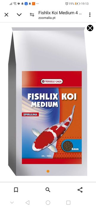 Alimentação para carpas