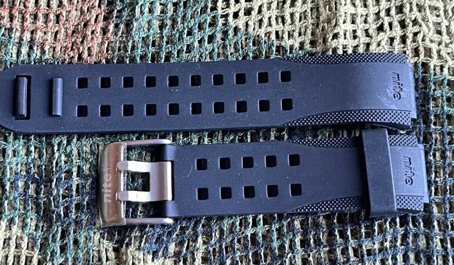 Ремешок для часов Nite резиновый черный