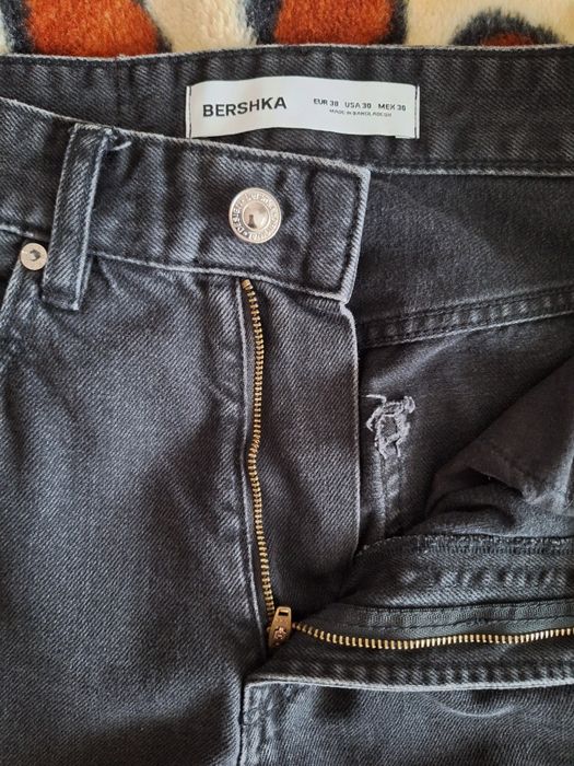 Spondnie jeansy czarne