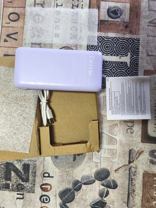 Powerbank lilás 10000mah
