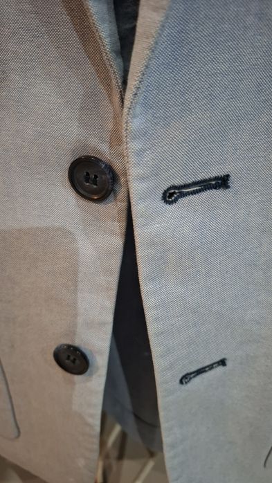 Jasnoszara marynarka męska, śweny stan, rozmiar M