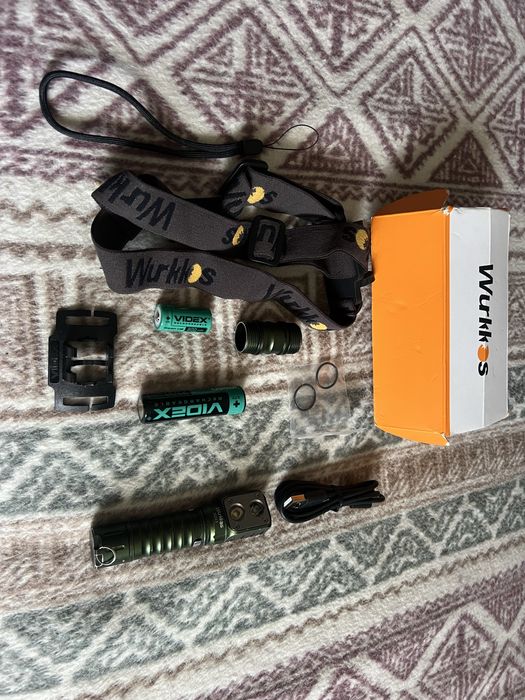 Ліхтар налобний Wurkkos HD15 Dual LEDs, зелений