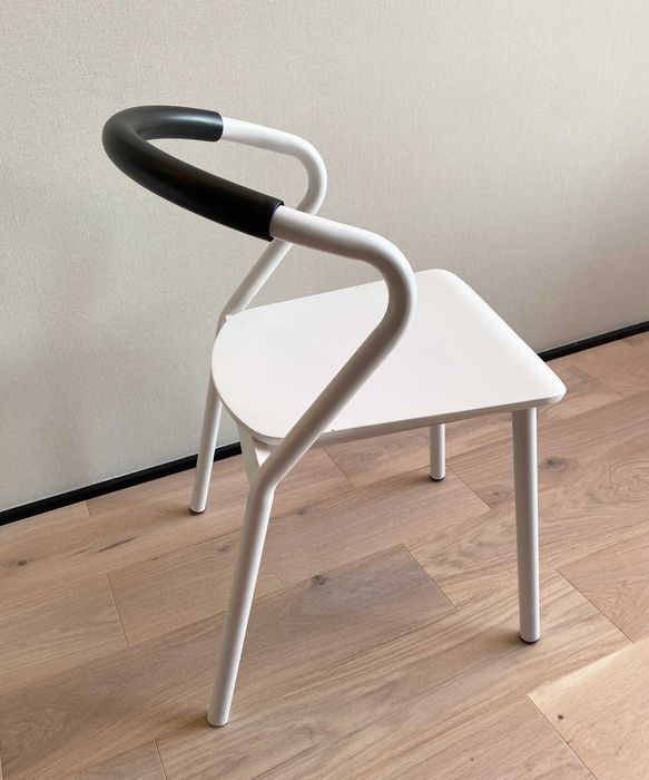 Krzesło białe duńskie nowoczesne | skandynawski design | do stołu