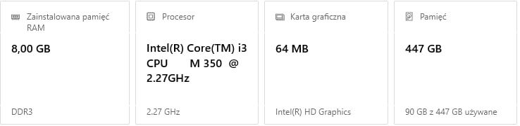 Laptop Samsung NP R540 czarny bez baterii