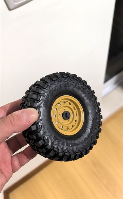 Jantes RC crawler/ scale com pneus
