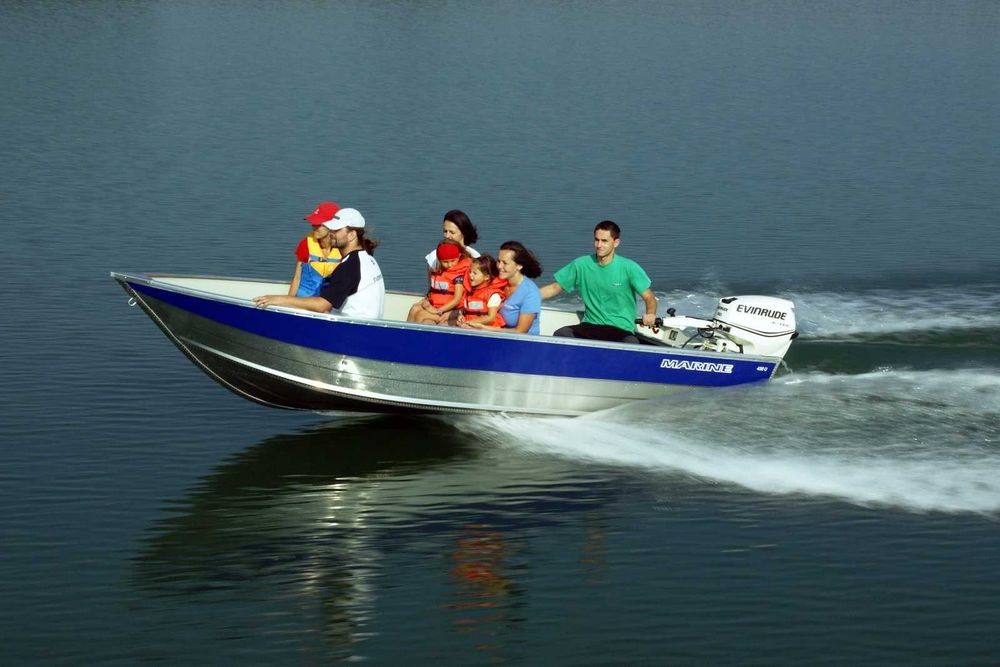 Łódź Wiosłowa Motorowa Aluminiowa Marine 445U I 4,40 x 1,51 m I 92 KG