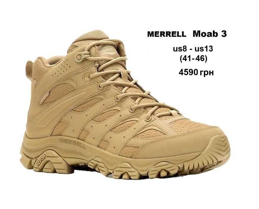 р.41-48  Ботінки Merrell Moab 3 Tactical вологостійкі берці