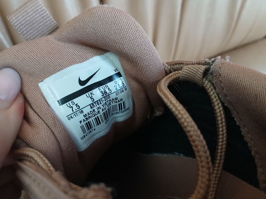 Кросівки  38 р/24,5 см шкіряні  Nike Air Max оригінал