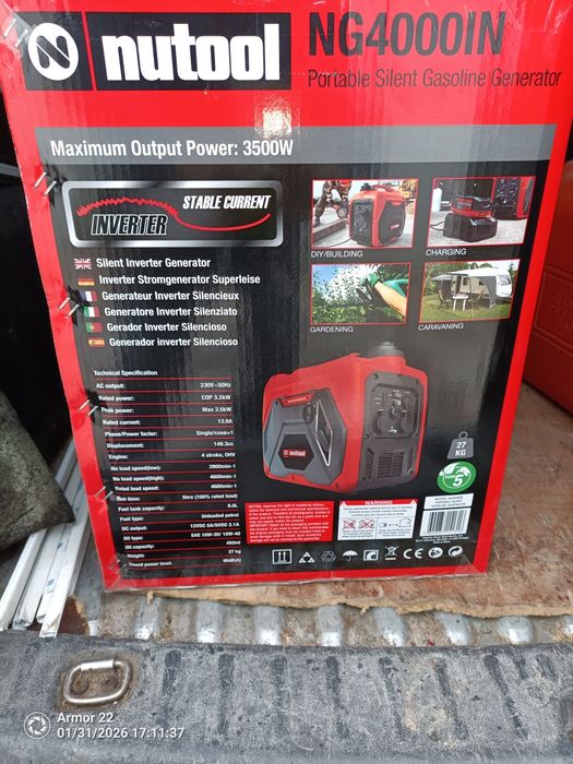 Aluguer gerador silencioso 3800w