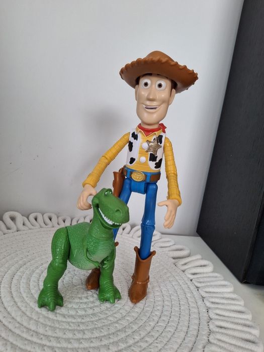 Toy Story figurki Woody Chudy Dinozaur Rex Pixar Mattel