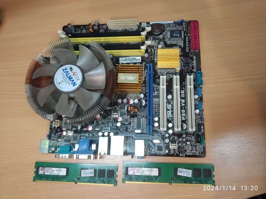 материнская плата P5Q с процессором E8500